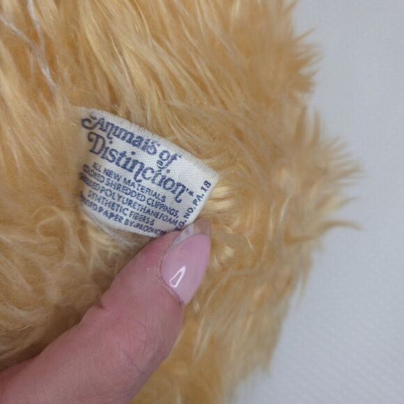 Vintage Knickerbocker Animals of Distinction Fuzzy Bunny Rabbit Plush Toy - Picture 7 of 7